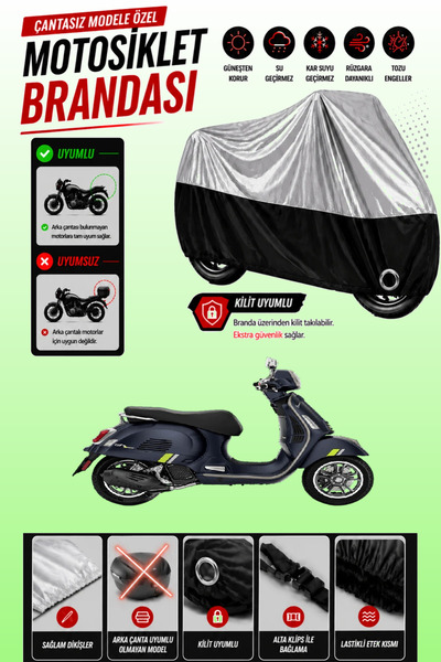 Cemku Twin Top Gray - Bottom Black Vespa Gts 125 Supertech Compatible Engine ...
