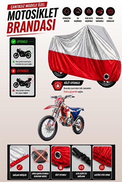 Cemku Twin غطاء محرك متوافق مع KTM 250 EXC-F Six Days باللون الرمادي من الأعل...