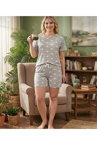 lindros Kadın Şortlu Pijama Takımı
