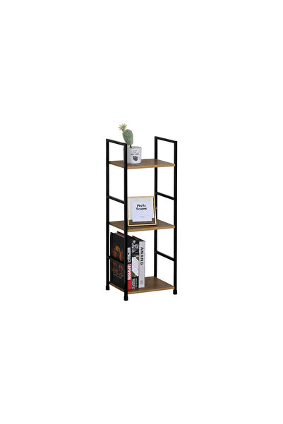 Target Home Βιβλιοθήκη Artemis-3080 δρυς με 3 ράφια 29,1x23,5x80εκ. μαύρος με...