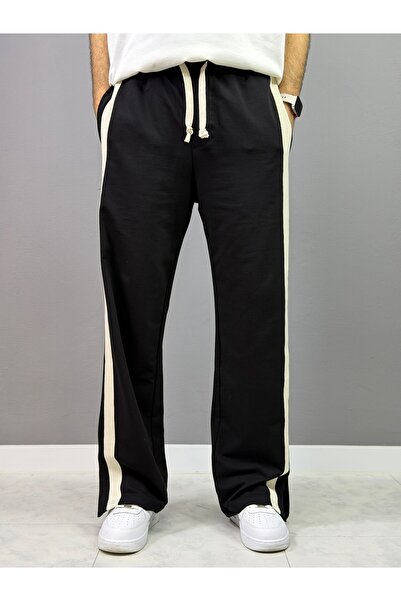 ŞERİTLİ SİYAH BAGGY EŞOFMAN 6001