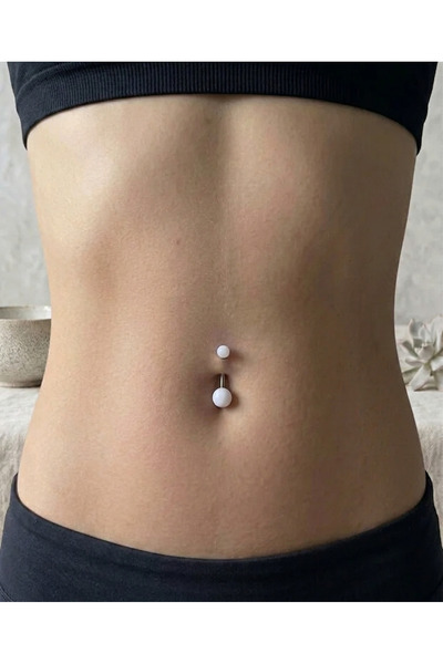 DRAGONTATTOO Cerrahi Çelik Neon Göbek Piercingi