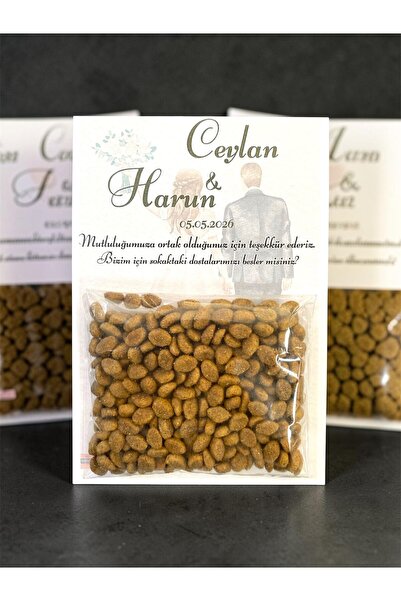 Colore ÖZEL GÜN HEDİYELİKLERİ KİŞİYE ÖZEL KARTLI KEDİ-KÖPEK MAMASI (10 ADET) ...