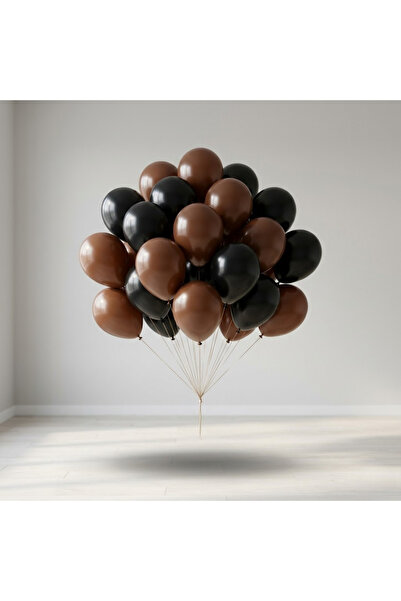 baloss fer Black Brown Balloon Set 20 Pieces Birthday Party Decoration Stylis...