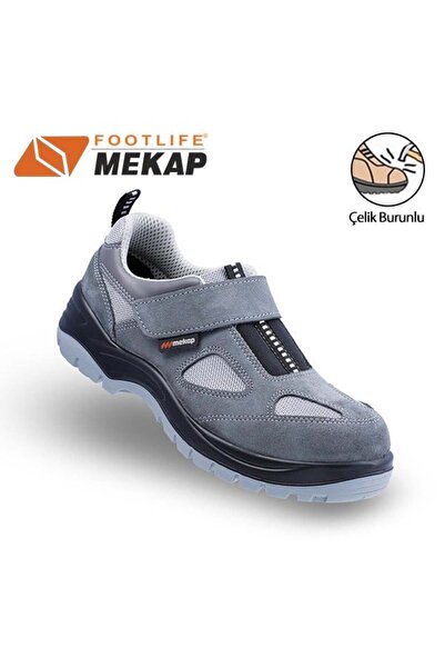 Mekap Jüpiter 157 S1 Çelik Burunlu İş Ayakkabısı-NUBUK GRI