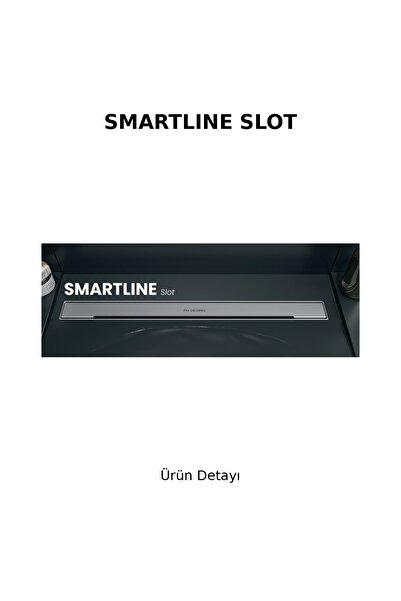 Smartline S.lot 60cm Satine Inox Duş Kan.Yan.Çıkı.Ø50mm