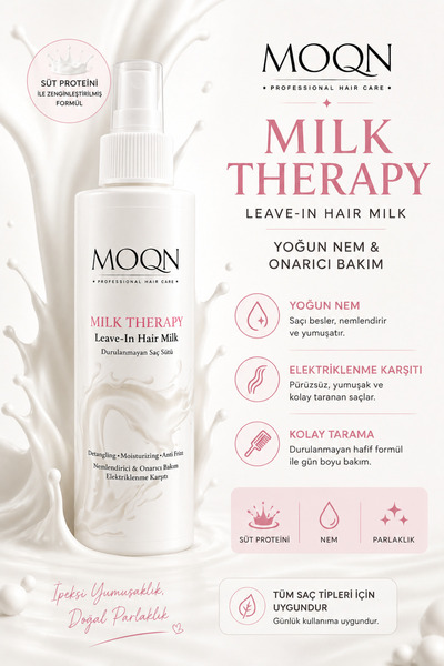 MOQN PROFESYONEL Milk Therapy Leave-In Hair Milk