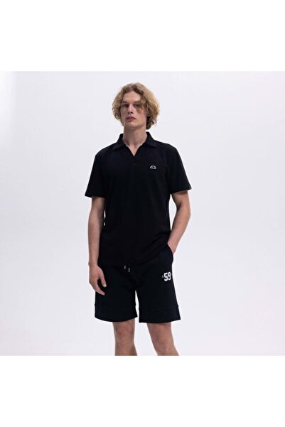 Ellesse Ανδρικό μπλουζάκι πόλο με λαιμόκοψη EM146-1-BK