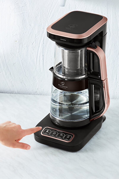 Karaca Çaysever Robotea Pro Connect Akıllı Konuşan Cam Çay Makinesi 4 in 1