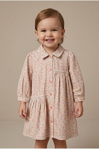 Cortigiani Girls Dress L/S, 18M