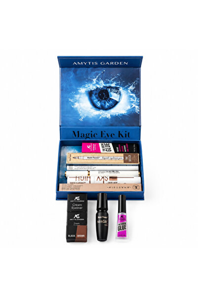 AMYTIS GARDEN Brow and Eye Makeup Set Eyeliner Mascara Brow Glue Cream Liner