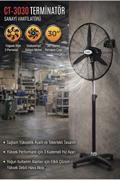 Cata CT-3030 SANAYİ TİPİ VANTİLATÖR