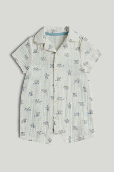 MOTHERCARE Elephant Cotton Romper