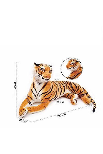 iTajir Plush Tiger Soft Touch Large Stuffed Animal - Realistic Wild Animal To...