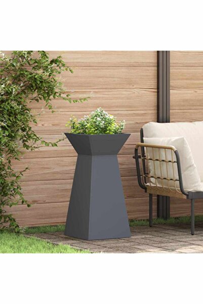 vidaxl Vaza pe pilon 2 pcs Antracit 35 x 35 x 73 cm