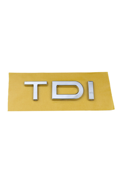 EDEXPORT علامة صندوق السيارة من الكروم لسيارات أودي TDI مقاس 2.5×8.0 سم