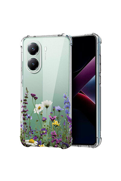 bestcase Противоударен калъф за Poco X7 Pro 5G, Флорален - Диви цветя, 198823...