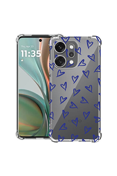 bestcase Αντικραδασμική Θήκη για OPPO Reno14, Χαριτωμένο Σχέδιο με Καρδιές, 2...