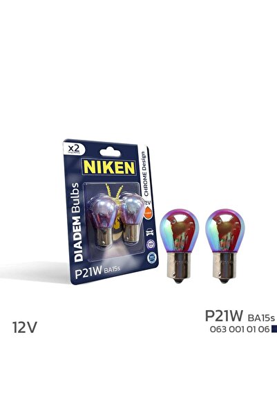 Niken 12V 93 Diadem Ampul (P21W) Amber BA15s 2'Lİ