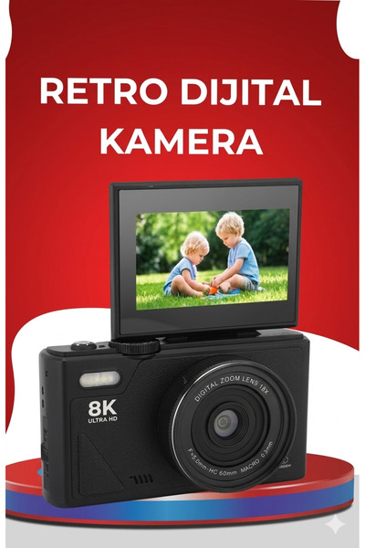 TEG Elektronik 8K Ultra HD Kamera Gülümseme Algılama Otofokus 18x Optik Zoom ...