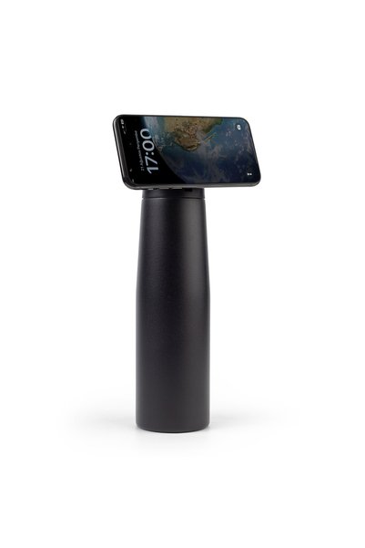 YN MUG Black 550 ml Thermos with Phone Holder Sklgl