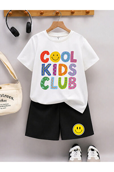 STİL-X طقم شورت وتي شيرت مطبوع للأطفال من Cool Kids Club