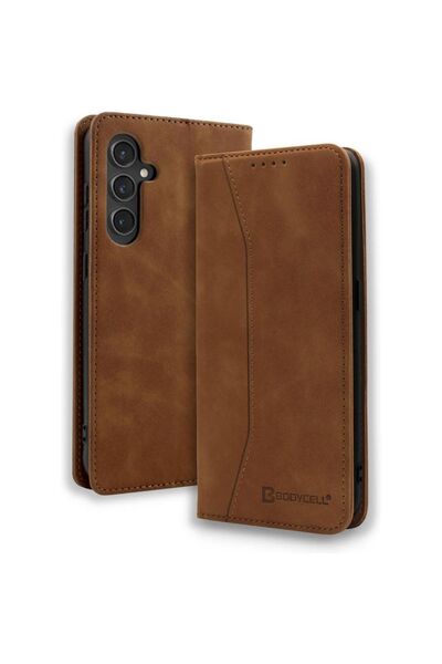 Bodycell Δερμάτινη Θήκη Πορτοφόλι για Samsung Galaxy S26 – Καφέ