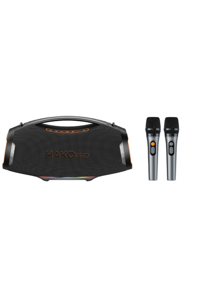 hakopro 500W Ekstra Bass 40000 mAh Mikrofonlu Hoparlör ıpx5 H703
