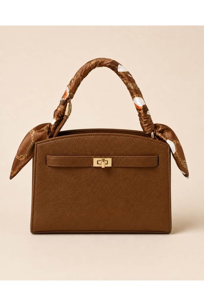 ARZU SEMA Valeria Scarf Detailed Handbag