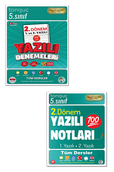 Tonguç Yayınları 5. Sınıf Yazılı Notları 2. Dönem 1 ve 2. Yazılı Ve 5. Sınıf ...