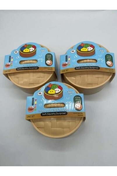 Squishy Viral Soft Dumpling Bun Dumpling Stress Reliever Colorful Sensory 3 PCS