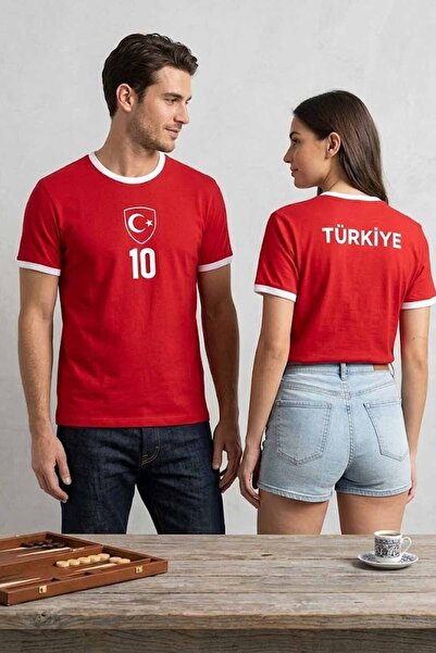 rekorsport Unisex Milli Takım Tişört /Forma Ay Yıldız 10 Numara Özel Seri Tiş...