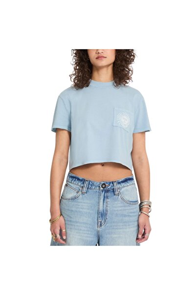 Volcom Μπλουζάκι με τσέπη και σχέδιο, Καλιφόρνια Μπλε, Μεγέθους M