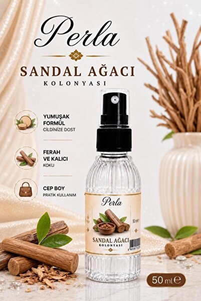 ALİYAMİS Sprey Başlıklı Sandal Ağacı Kolonyası 50 Ml Çanta Cep Boy
