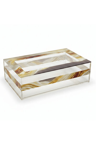 AKDC Modern Clear Acrylic Tissue Box with Elegant Luxury Design – Premium Tis...