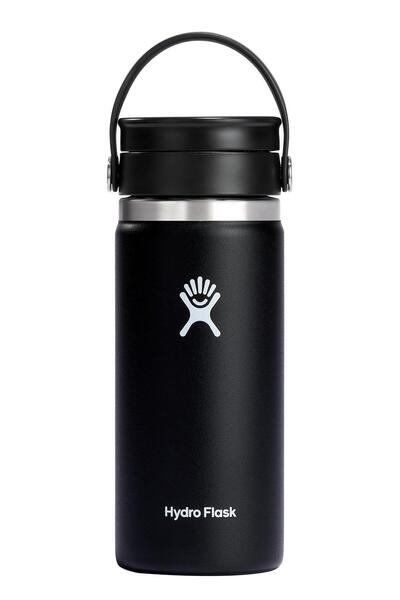Hydro Flask Geniş Flex Sip Kapaklı Termos 473 ml (16 Oz) - Siyah
