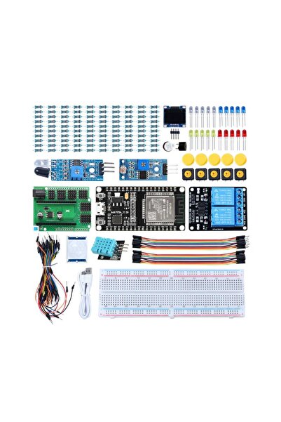 Fuchsia Arduino ESP32 Geliştirme Kartı Başlangıç Kiti – IoT, Robotik ve STEM ...