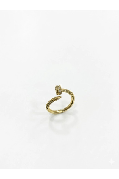 magicool Adjustable Zircon Stone Brass Bijouterie Ring - Yz0219