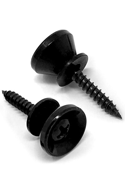Raymond Joes RJSTR02 igla za remen gitare, crni set dugmadi za remen gitare, ...