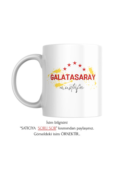 MyWorldorganization Galatasaray Taraftar Kupa Bardağı, Kişiye Özel İsimli Tas...