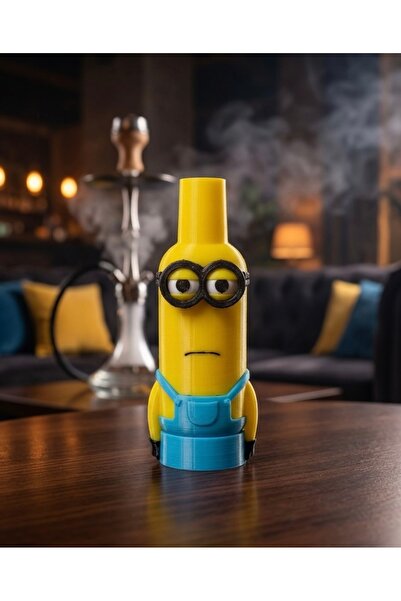 GoKa 3D Craft Figür Temalı Nargile Sipsisi - Minion Kevin - 8,7 cm - Konik Ağız