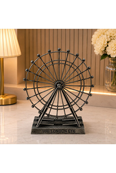 hediyeconcepti Dekoratif The London Eye Metal Biblo 21 CM | Modern Masa Üstü ...