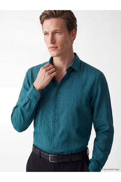 LC Waikiki I Standart Fit 100% Linen Men's Shirt from Freezen Store