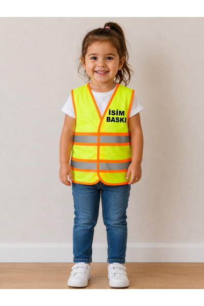 Teknik ÇOCUK MÜHENDİS YELEK ( İsme Özel Baskılı )