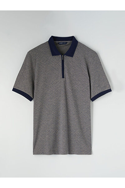 LC Waikiki RMZ GİYİM FARKİLYA Tricou pentru bărbați cu guler tip Roba, cu tex...