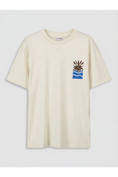 LC Waikiki Esvab • Modern & Distinctive Zero Roba Collar Printed Boys' T-Shirt