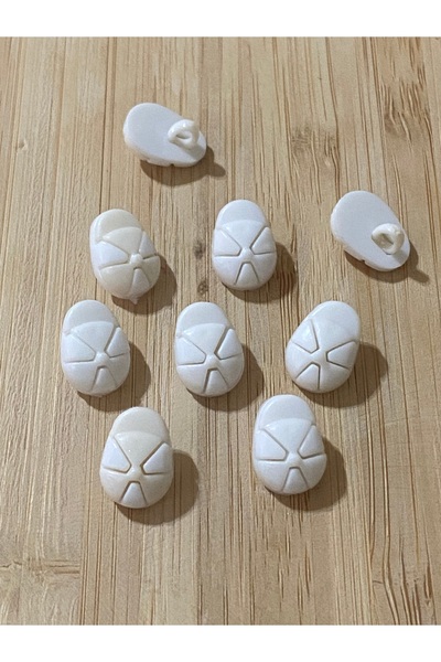 Lorin hobi Bottom-Mounted Hat Baby Button 12 mm 10 Pieces Cream