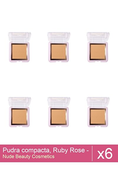 Makeup Set of 6x Compact powder, Ruby Rose - PC50