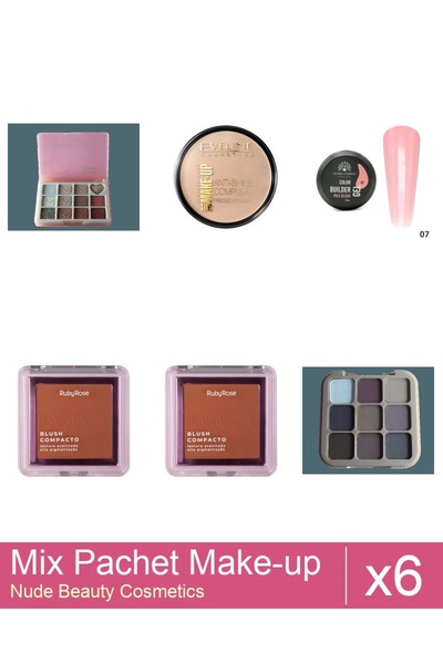 Makeup Set Mix 6 products Makeup Palettes: Blush Compact, Ruby Rose - BL 30, ...
