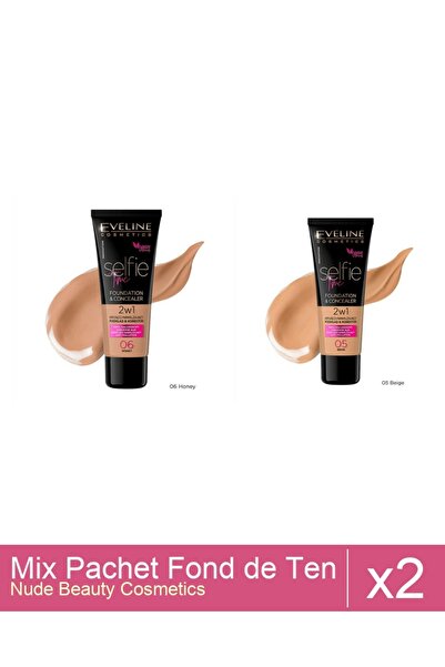 Makeup Set Mix 2 produse Fond De Ten: Fond de ten, Eveline Cosmetics, Selfie ...